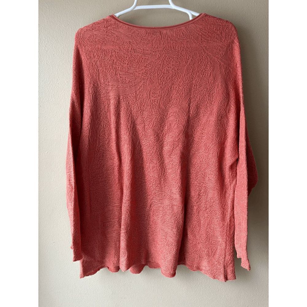 Peruvian Connection Textured Salmon Sweater Women's Size XS/S - Picture 2 of 2